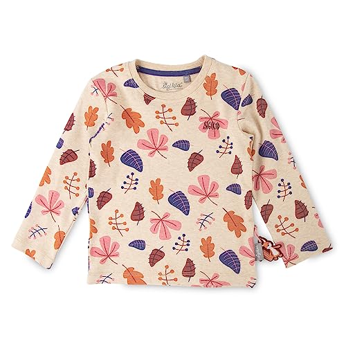 sigikid Mädchen Mini Autumn Forest Langarmshirt, beige, 116 von Sigikid