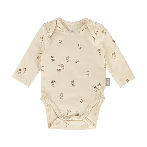 sigikid Unisex Body, Langarm Classic Baby für Jungen und Mädchen, beige, 62 von Sigikid