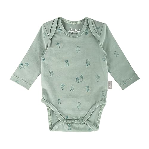 sigikid Unisex Body, Langarm Classic Baby für Jungen und Mädchen, grün, 56 von Sigikid