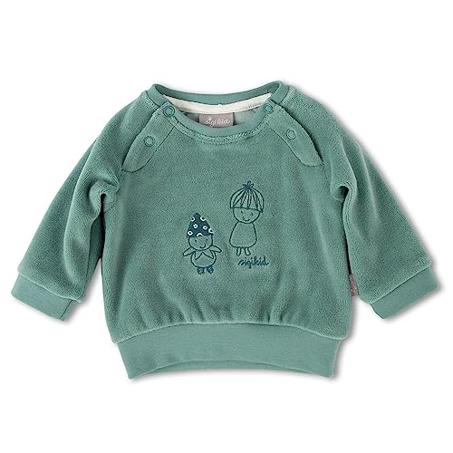 sigikid Unisex Nicki Classic Baby für Jungen und Mädchen Langarmshirt, grün, 56 von Sigikid