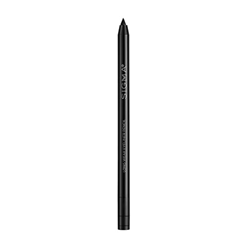 Sigma Beauty Langhaftender Eyeliner-Stift – Professioneller Make-up-Eyeliner mit feiner Präzisionsspitze und glattem, mattem Finish für makellose, langanhaltende Eyeliner-Anwendung (Wicked Black) von Sigma Beauty