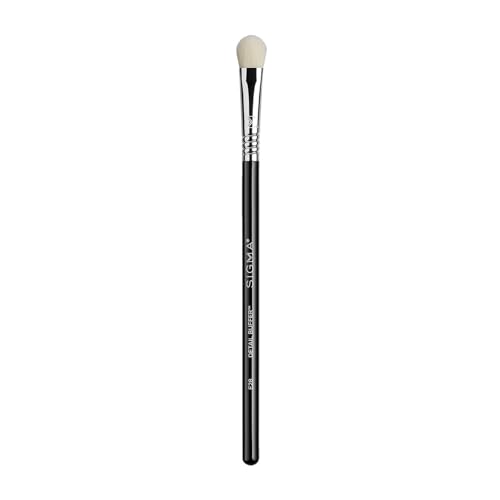 Sigma Beauty Professioneller E28 Detail Buffer Pinsel – für nahtloses Verblenden von cremigen oder flüssigen Lidschatten, zum Auftragen metallischer Farbtöne und zum Highlighten des Brauenknochens von Sigma Beauty