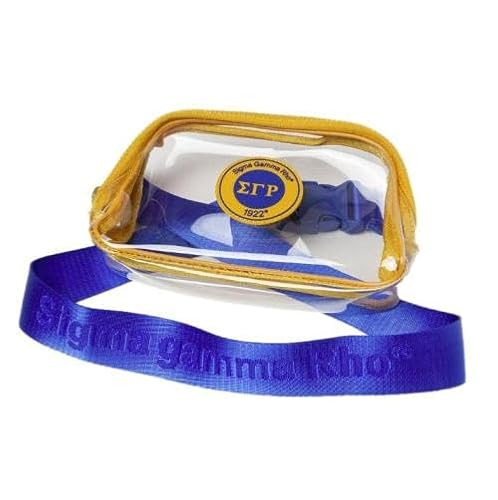 Sigma Gamma Rho Clear Crossbody Stadion Bag - Sorority Approved Transparent Purse for Gameday, Concerts, Events Sigma Gamma Rho Clear Crossbody Stadion Bag - Sorority Approved Transparent Purse for Gameday, Concerts, Events von Sigma Gamma Rho