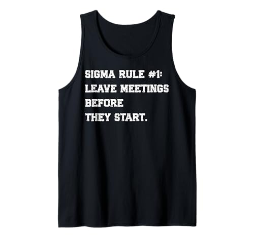 Herren Sigma Rule Zitat Silent Strength Lone Wolf Mindset Viral Tank Top von Sigma Male