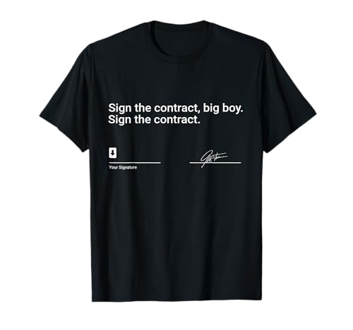 Lustiges Signatur Boxer Schild The Contract Big Boy Boxing T-Shirt Lustiges Signatur Boxer Schild The Contract Big Boy Boxing T-Shirt von Sign The Contract Big Boy Sign The Contract