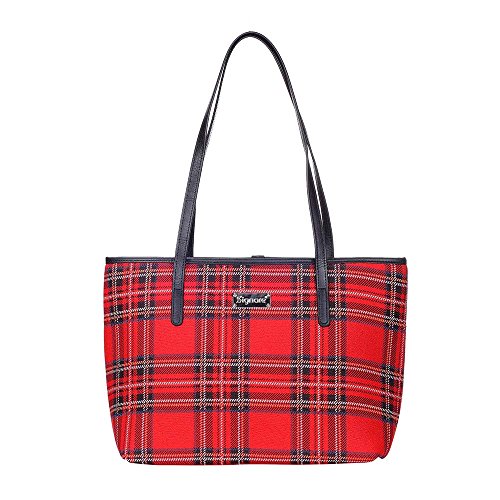Signare Frauen Modische Tragetasche Damenhandtasche Einkaufstasche Umhängetasche Tapisserie Schultertasche/Royal Stewart Tartan COLL-RSTT von Signare