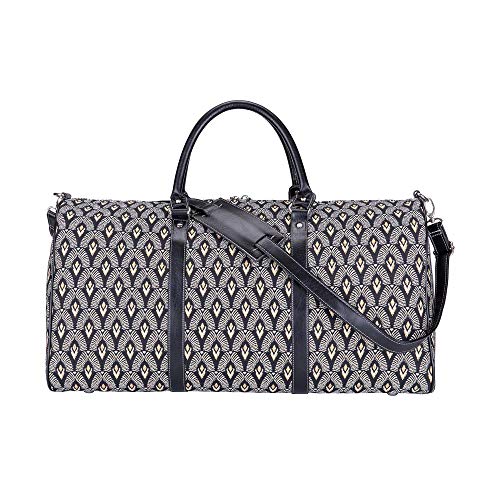 Signare Gobelin-Gepäcktasche für Reisen und Sport/große Reisetasche für Damen Sporttasche Damen mit Farbmuster Designs (Art Deco - Luxor) von Signare