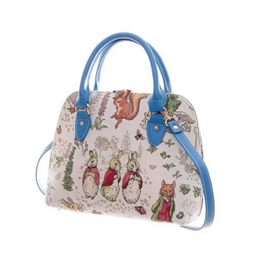 Signare Gobelin-Tasche mit Tragegriff oben, Crossboday-Tasche und Schultertasche, Peter Rabbit, One Size von Signare