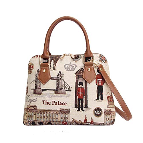 Signare Tapisserie Handtaschen Damen, Umhängetasche Damen Schultertasche Damen und Umhängetaschen Damen mit London Designs (königliche Wache) von Signare