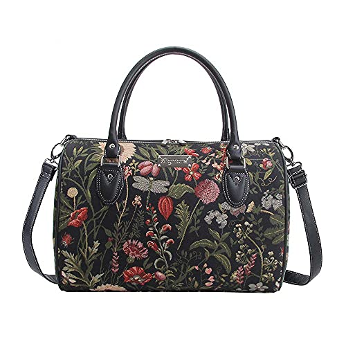 Signare Tapisserie Reisetasche Damen, Sporttasche Damen, Weekender Damen, Reisetasche groß mit Garten Designs (Garden Flower) von Signare