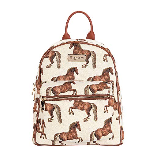 Signare Tapisserie Casual Rucksack Damen Schulrucksäcke mit Pferdemotiv Whistlejacket (Whistlejacket), Whistlejacket, Talla única, Tägliche Rucksäcke von Signare