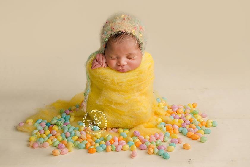 Neugeborenen Motorhaube Fotografie Prop - Neu Geboren Gelee Bohne Gestrickte Neugeborene Geborene von SignatureSimone