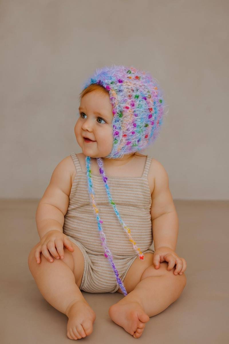Rainbow Strickmütze Für Neugeborene Handgestrickte Baby Mütze | 3-6cm Rainbow Strickmütze Für Neugeborene Handgestrickte Baby Mütze | 3-6cm von SignatureSimone