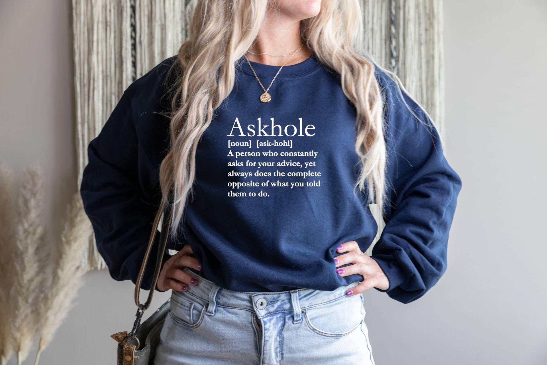 Askhole Definition Sweatshirt, Lustiges Wörterbuch-Bedeutungs-Shirt, Urban Dictionary Crewneck, Geschenk Für Mama Papa, Geburtstagsgeschenk Freund von SignatureTShirtz