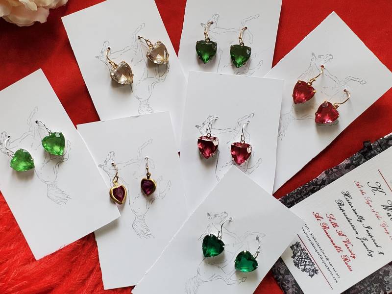 E-0363 - The Belle Kristall Herz Ohrringe von SignoftheGrayHorse