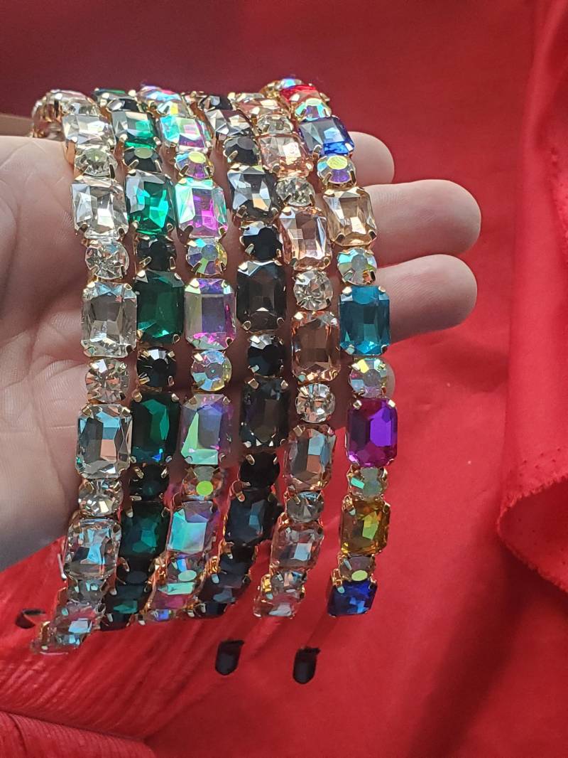 Ha-0086 - Kristall Stirnband Regency, Georgian, Jane Austen, Tiara, Diadem von SignoftheGrayHorse