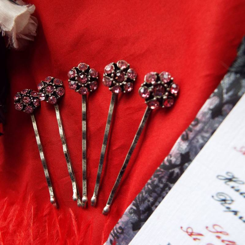 Ha-0090R - Rosen Blume Haarnadel von SignoftheGrayHorse