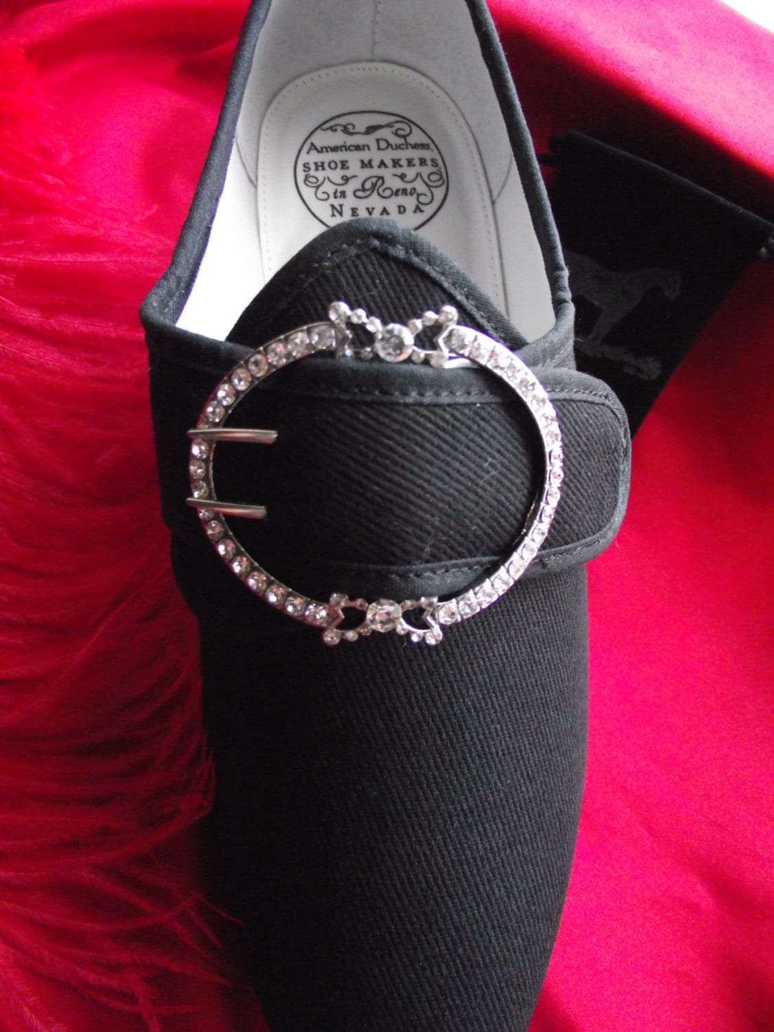 Sb-0016 - Die Charlotte Clear Paste Reproduktion Schuhschnalle Aus Dem 18.jahrhundert Georgian Buckle Exklusiv von SignoftheGrayHorse