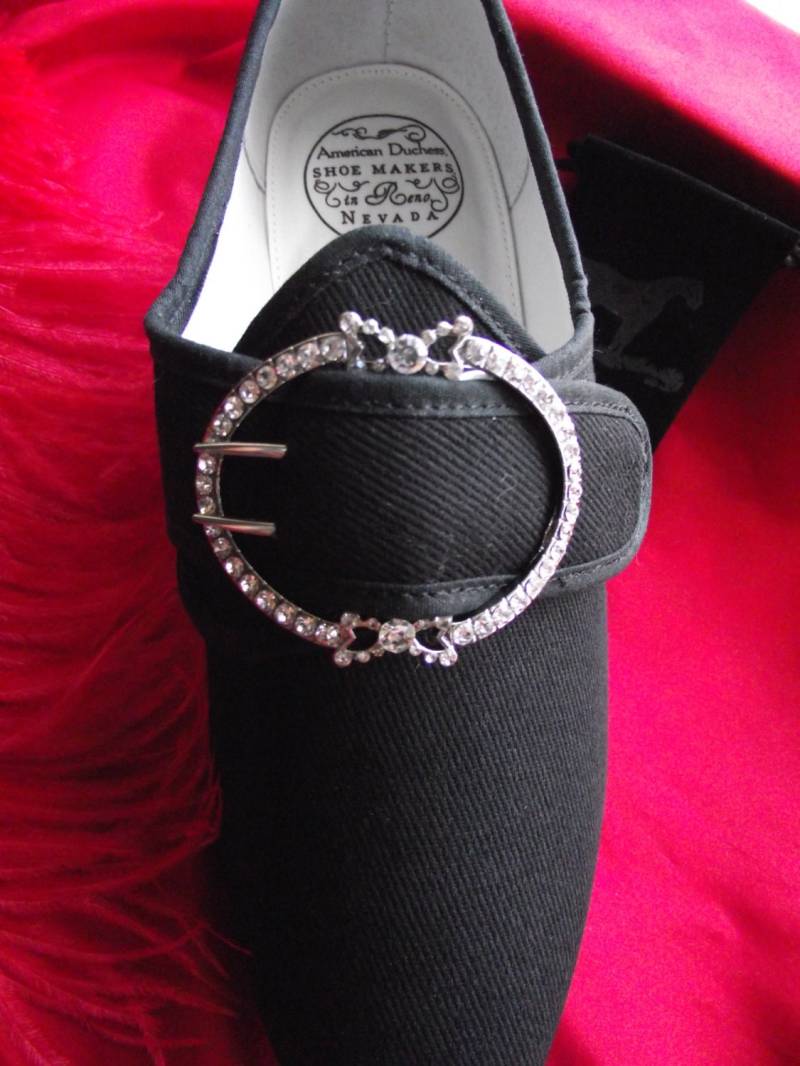 Sb-0016 - Die Charlotte Clear Paste Reproduktion Schuhschnalle Aus Dem 18.jahrhundert Georgian Buckle Exklusiv von SignoftheGrayHorse