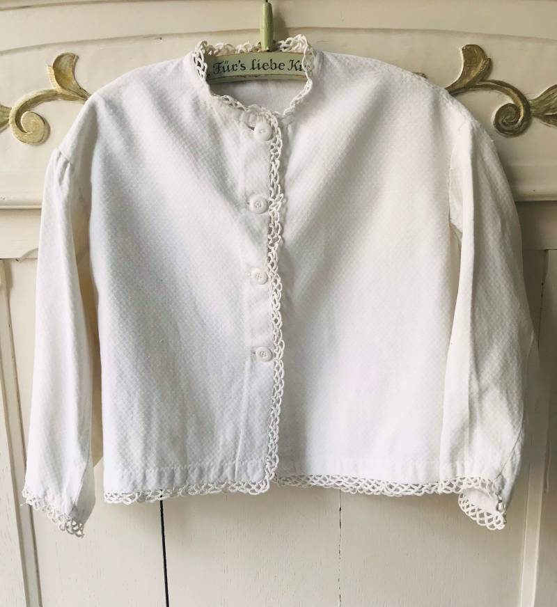 Antikes Kinder Hemd Vintage Bluse Weiße von SignoraMargherita