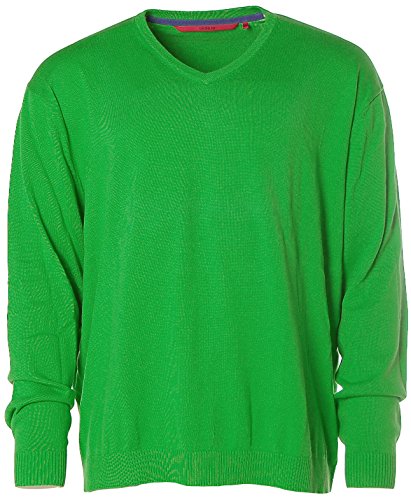 Signum Herren Pullover Strick V-Ausschnitt Grün 3XL von Signum