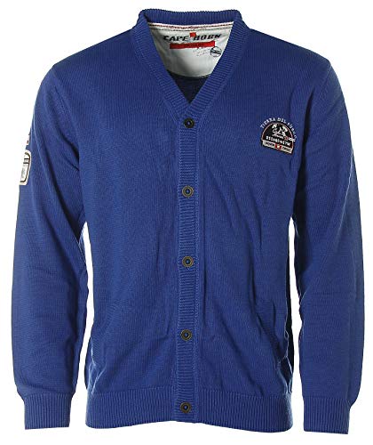 Signum Herren Strickjacke Strick Jacke mit V-Ausschnitt -Cape Horn- Blau L von Signum
