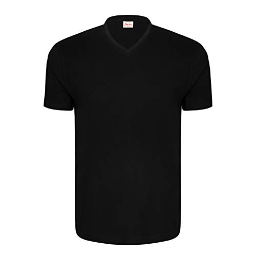 Signum Herren T-Shirt 2 er Pack 999901911, Gr. 44/46 (S), Schwarz (black 999) von Signum