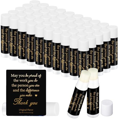 50 Stück Vatertagsgeschenke Bulk Mitarbeiter Wertschätzung Lippenbalsam Feuchtigkeitsspendende Lippenbalsam Freiwillige Mitarbeiter Team Dankeschön Geschenke Pastor Wertschätzung für Frauen Männer von Siifert