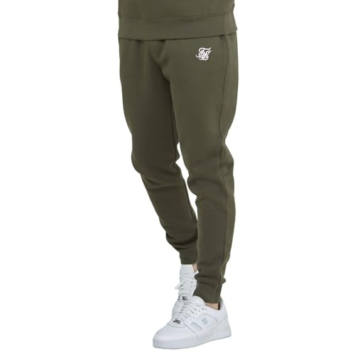 SikSilk Herren-Jogginghose mit Bündchen, khaki, 27-32 von Sik Silk