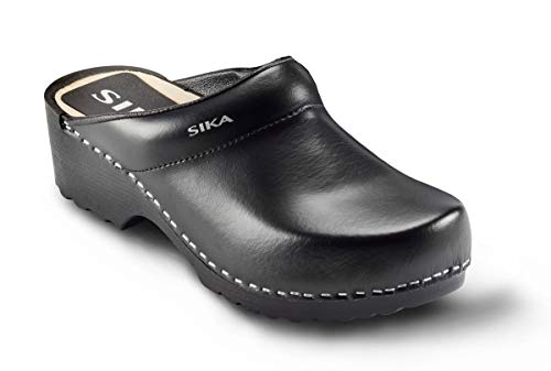 Sika 148 Traditionell offener Freizeit Clog ohne Zehenschutzkappe und mit breiter Passform - Schwarz - Gr. 48 Sika 148 Traditionell offener Freizeit Clog ohne Zehenschutzkappe und mit breiter Passform - Schwarz - Gr. 48 von Sika