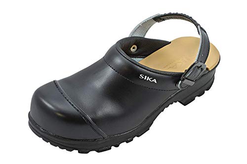 SIKA Sicherheitsschuh Flex LBS offener Clog mit Fersenriemen Schwarz-42 von SIKA