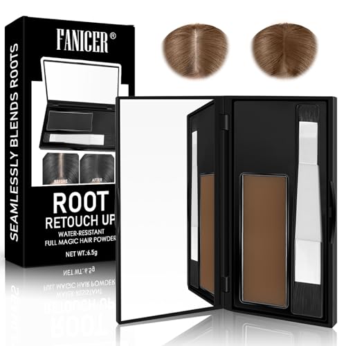 Root Cover Up Ansatzpuder,Haaransatz Puder, Effektiver Haar Concealer, zur abdecken Deckung von dünnen Stellen und grauen Haaren, Schnell und Einfach,Haarpuder für Frauen und Männer,6.5g (Hellbraun) Root Cover Up Ansatzpuder,Haaransatz Puder, Effektiver Haar Concealer, zur abdecken Deckung von dünnen Stellen und grauen Haaren, Schnell und Einfach,Haarpuder für Frauen und Männer,6.5g (Hellbraun) von Sikeydels