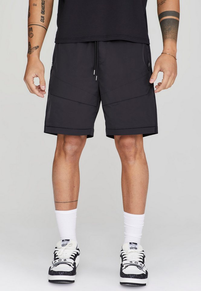 Siksilk Cargoshorts SikSilk Herren Schwarze Cargo Shorts von Siksilk