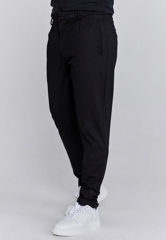 Siksilk Chinohose SikSilk Herren Schwarze Smart Chinos von Siksilk