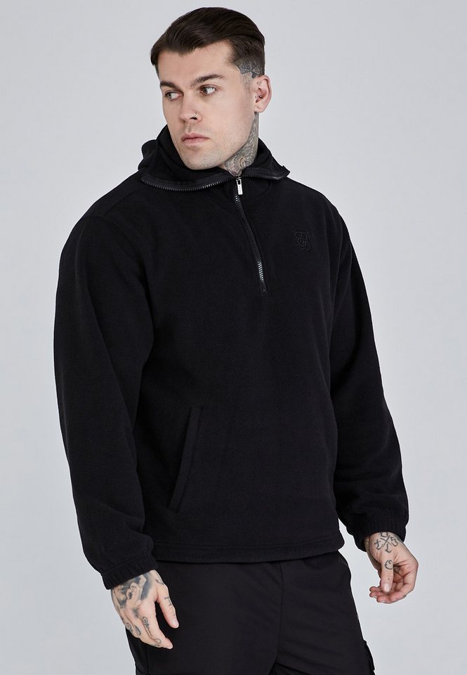 Siksilk Fleecepullover SikSilk Herren Schwarzer Polar Fleece Kapuzenpullover Siksilk Fleecepullover SikSilk Herren Schwarzer Polar Fleece Kapuzenpullover von Siksilk