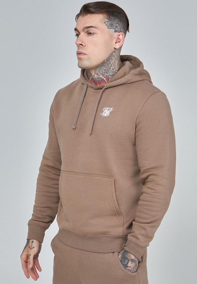 Siksilk Hoodie SikSilk Herren Brauner Essentials Overhead Kapuzenpullover von Siksilk