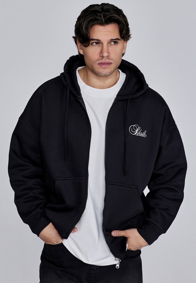 Siksilk Hoodie SikSilk Herren-Essentials-Hoodie mit durchgehendem Reißverschluss von Siksilk