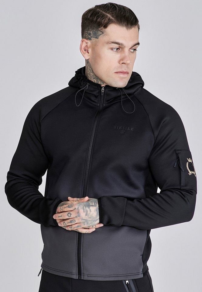 Siksilk Hoodie SikSilk Herren Full Zip Kapuzenpullover von Siksilk