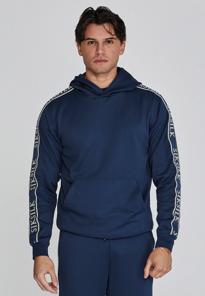 Siksilk Hoodie SikSilk Herren Marineblauer Kapuzenpullover von Siksilk