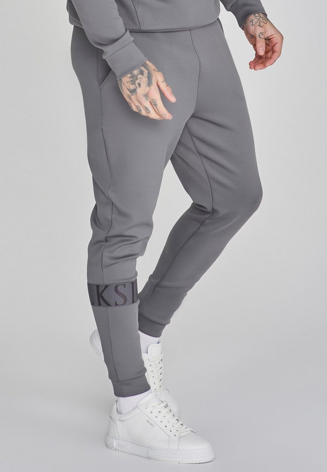 Siksilk Jogger Pants SikSilk Herren Graue Dynamic Jogginghose von Siksilk