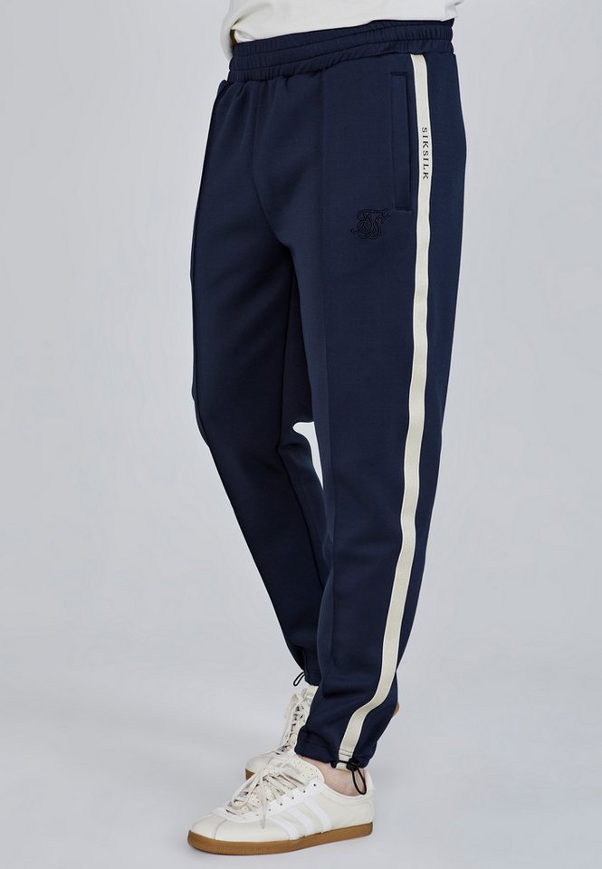 Siksilk Jogger Pants SikSilk Herren Marineblaue Smart Jogginghose von Siksilk