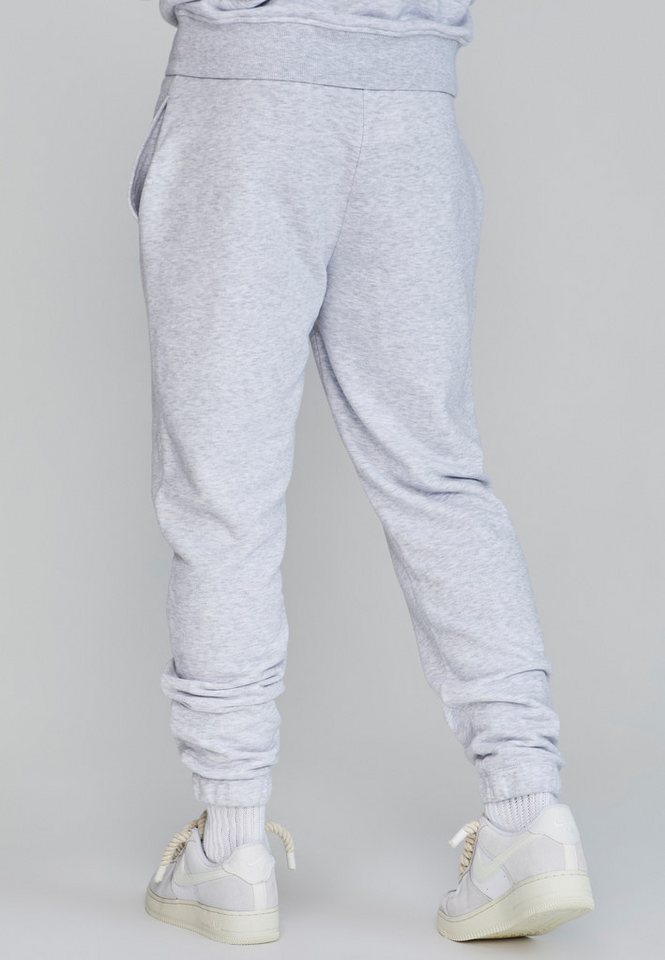 Siksilk Jogger Pants SikSilk Herren Snow Marl Logo Jogginghose von Siksilk
