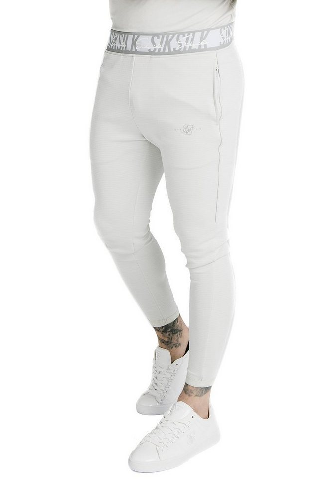 Siksilk Jogginghose SikSilk Jogger Herren SCOPE TAPE TRACK PANT SS-17748 Ice Grey von Siksilk