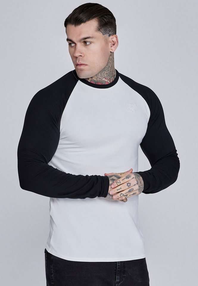 Siksilk T-Shirt SikSilk Herren LS Muscle Fit T-Shirt von Siksilk