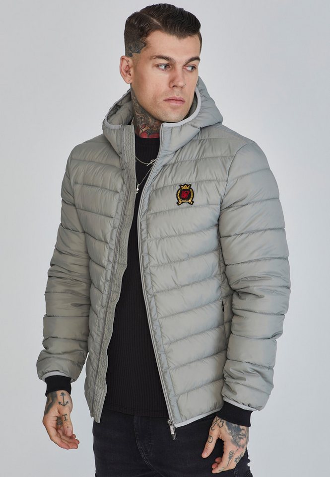 Siksilk Outdoorjacke SikSilk Herren Graue Bubble Jacke Siksilk Outdoorjacke SikSilk Herren Graue Bubble Jacke von Siksilk