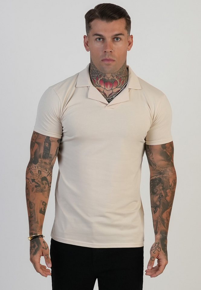 Siksilk Poloshirt SikSilk Herren Revere Polo T-Shirt von Siksilk