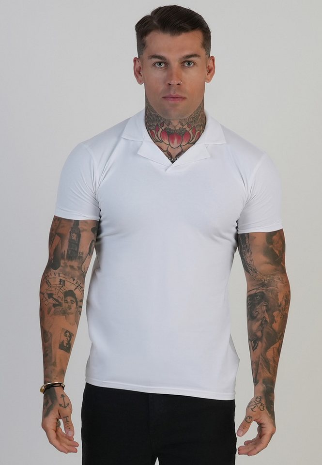 Siksilk Poloshirt SikSilk Herren Revere Polo T-Shirt von Siksilk