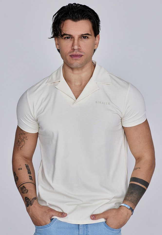 Siksilk Poloshirt SikSilk Herren Smart Revere Polo Siksilk Poloshirt SikSilk Herren Smart Revere Polo von Siksilk