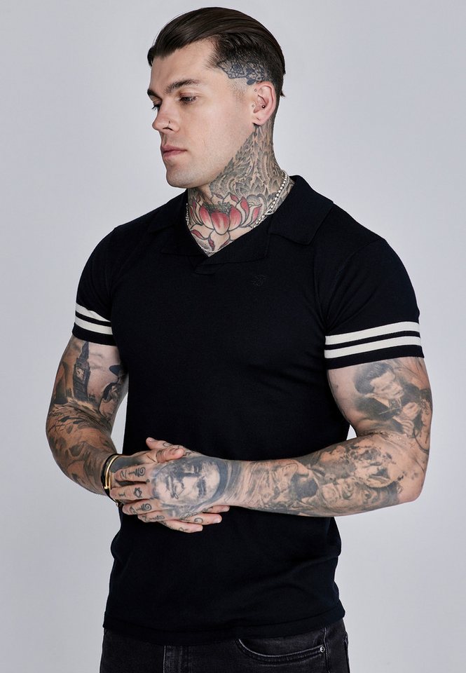 Siksilk Poloshirt SikSilk Herren Tournament Revere Polo T-Shirt Siksilk Poloshirt SikSilk Herren Tournament Revere Polo T-Shirt von Siksilk