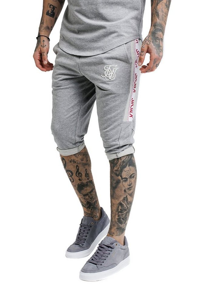 Siksilk Shorts SikSilk Herren Shorts PERFORMANCE SHORTS SS-13765 Grey Marl von Siksilk